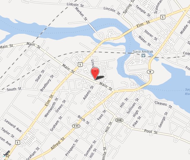 Location Map: 17 Lincoln St. Biddeford, ME 04005